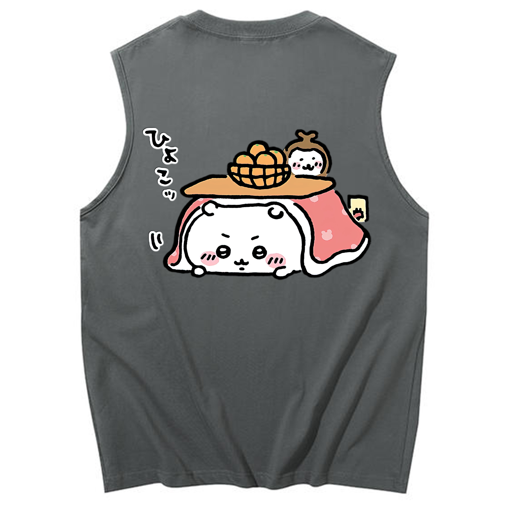 （画像用） ちいかわ ちいかわ Chii-kawa chiikawa コットン100％タンクトップ（背面プリント）
